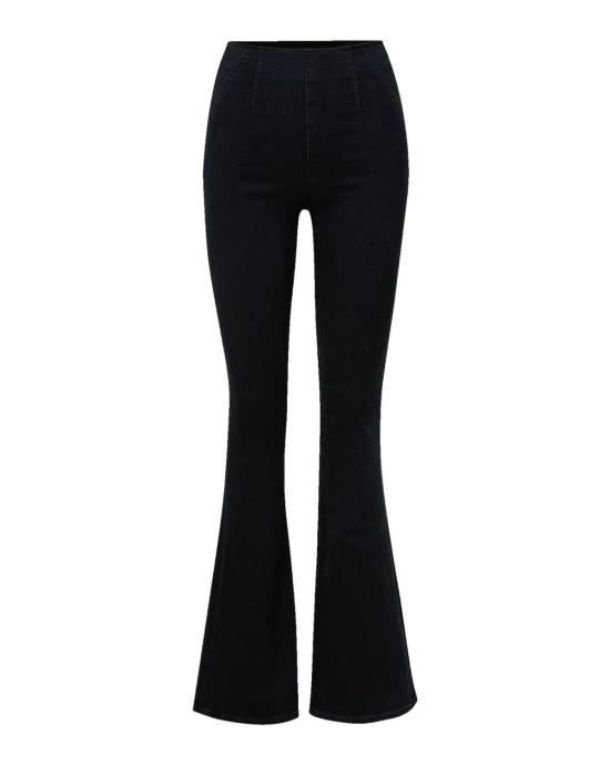  베로니카비어드 데님 팬츠 베로니카 비어드 베벌리 오프 듀티 스키니 플레어 진 블랙 오닉스