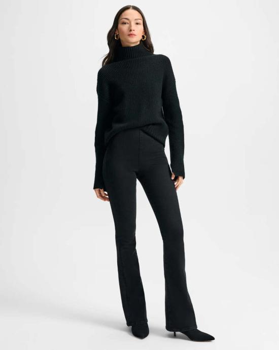  베로니카비어드 데님 팬츠 베로니카 비어드 베벌리 오프 듀티 스키니 플레어 진 블랙 오닉스 - VERONICA BEARD