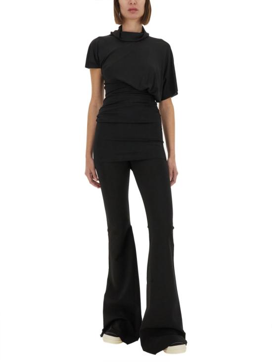 25SS 릭 오웬스 반팔 티셔츠 LI01E4205 CVI09 BLACK - RICK OWENS