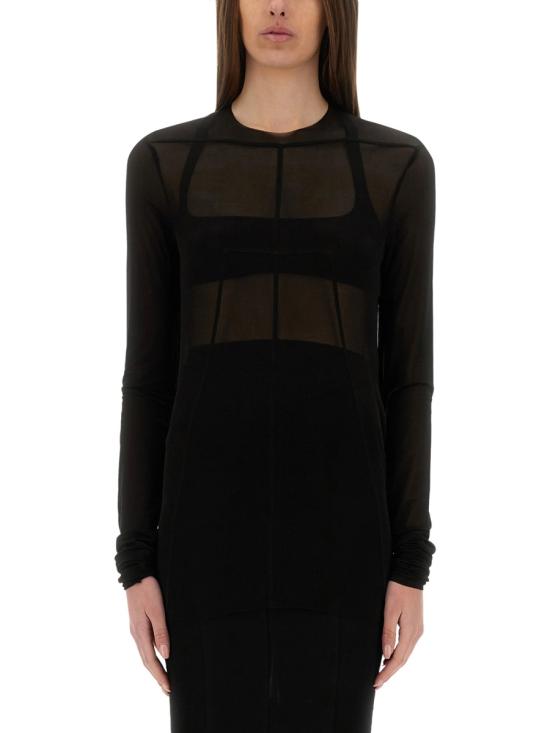 25SS 릭 오웬스 반팔 티셔츠 RO01E7265 BZ09 BLACK