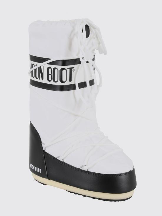 25FW 문부츠 아이콘 나일론 부츠 80D1400440 NA02 White 1 - MOON BOOT