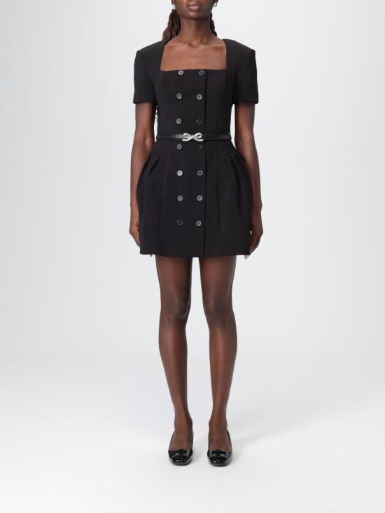 25FW 셀프 포트레이트 롱 원피스 AW25082SB Black