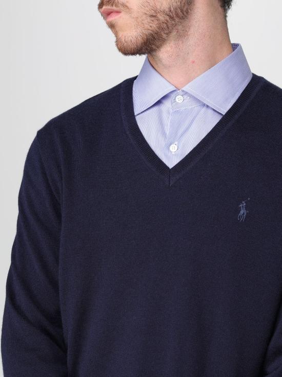25FW 폴로 랄프로렌 스웨터 710946142 001 Navy - POLO RALPH LAUREN