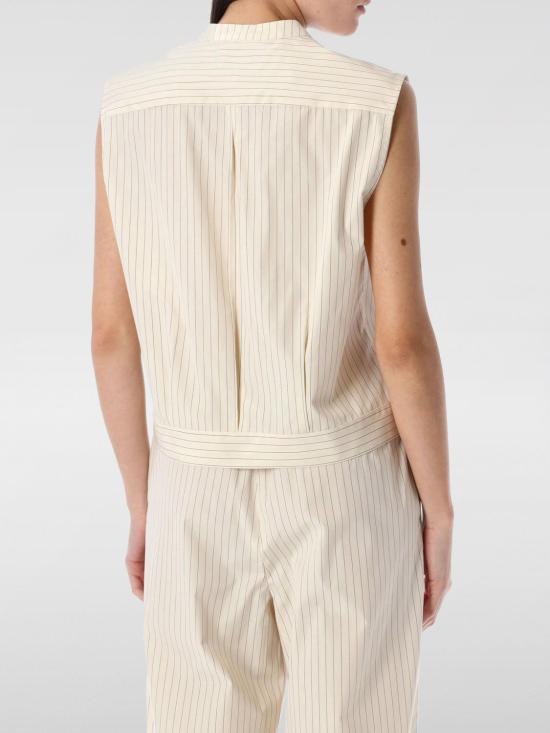 25SS 루루 스튜디오 셔츠 HALESTRIPES IVORY BLAC Ivory - LOULOU STUDIO