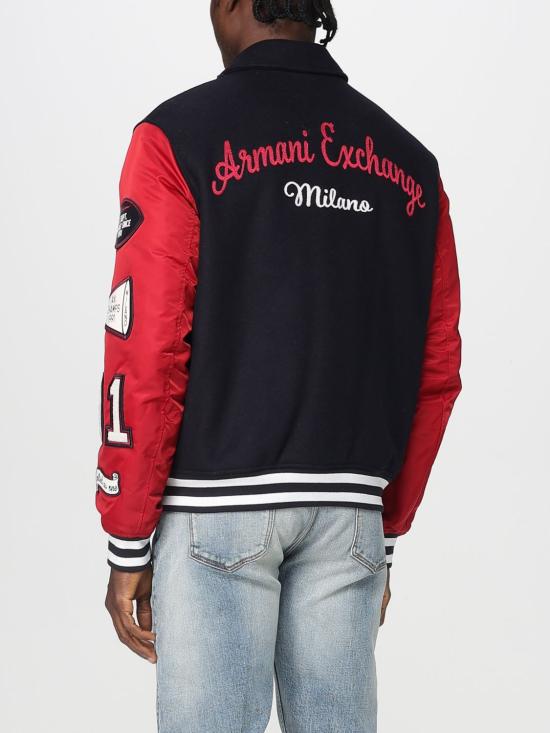 25FW 알마니 봄버 자켓 XM001106AF16601 MB164 Navy - ARMANI