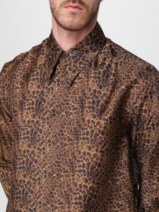 25FW 엠포리오 아르마니 긴팔 셔츠 EM004120TE18204 P6003 Beige - EMPORIO ARMANI