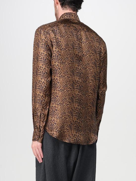 25FW 엠포리오 아르마니 긴팔 셔츠 EM004120TE18204 P6003 Beige - EMPORIO ARMANI