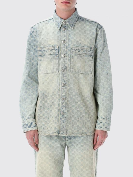 25SS 미스비헤이브 데님 자켓 250M400 PALE BLUE Gnawed Blue