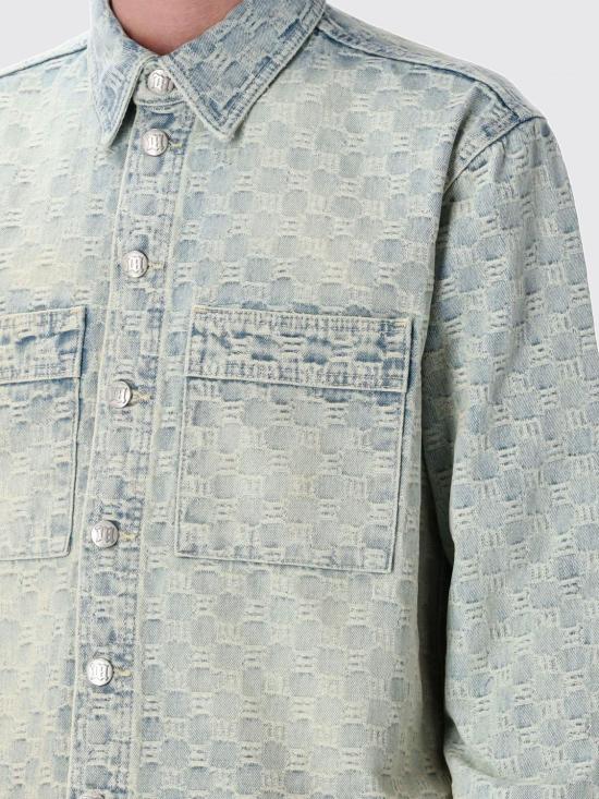 25SS 미스비헤이브 데님 자켓 250M400 PALE BLUE Gnawed Blue - MISBHV