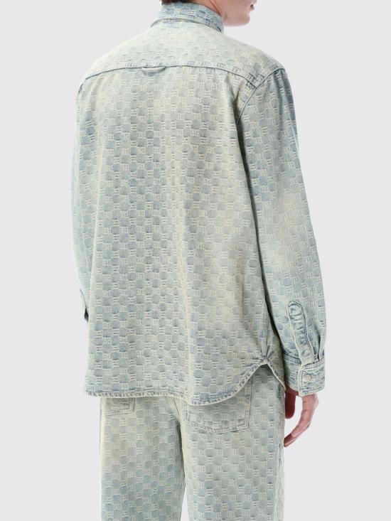 25SS 미스비헤이브 데님 자켓 250M400 PALE BLUE Gnawed Blue - MISBHV