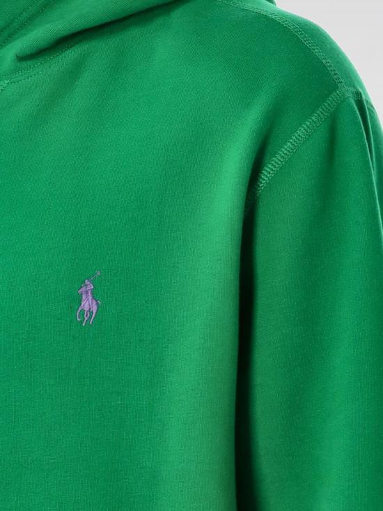 25FW 폴로 랄프로렌 포니 자수 플리스 후드 티셔츠 710766778 106 Green - POLO RALPH LAUREN