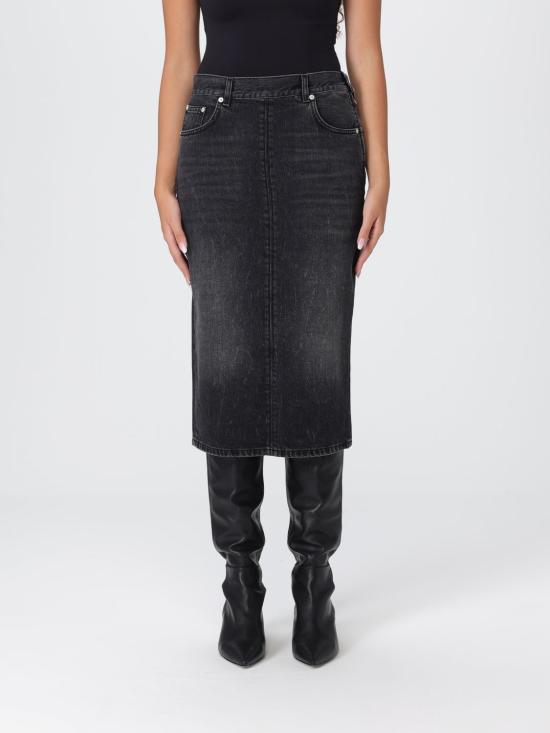 25FW 하이쿠레 데님 스커트 HEW08103DF174 L0902 Black