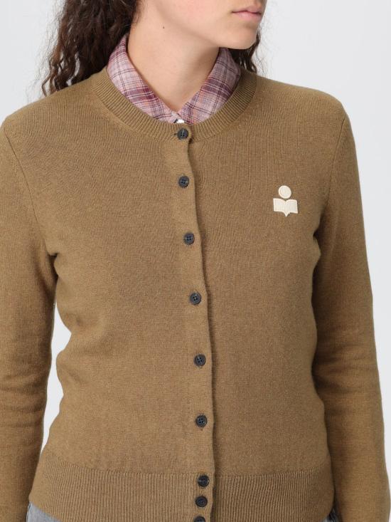 25FW 이자벨마랑에뚜왈 가디건 CA0115FAC1L17E 67KI Kaki - ISABEL MARANT ETOILE