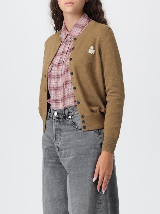 25FW 이자벨마랑에뚜왈 가디건 CA0115FAC1L17E 67KI Kaki - ISABEL MARANT ETOILE