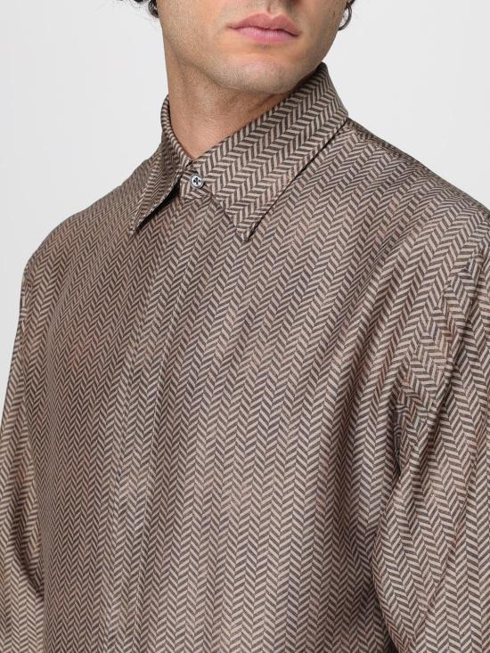 25FW 엠포리오 아르마니 셔츠 EM004178 AF21288 F1043 Beige - EMPORIO ARMANI