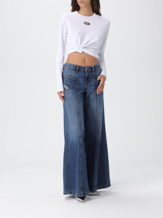 25FW 디젤 반팔 티셔츠 A194380CLBR 100 White - DIESEL