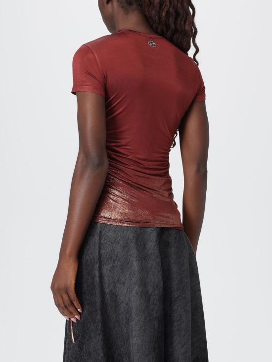 25FW 디젤 반팔 티셔츠 A193920JLBU 7FH Brown - DIESEL