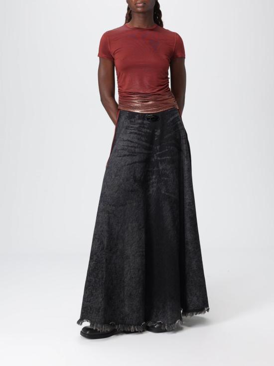 25FW 디젤 반팔 티셔츠 A193920JLBU 7FH Brown - DIESEL