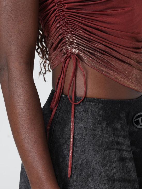 25FW 디젤 반팔 티셔츠 A193920JLBU 7FH Brown - DIESEL