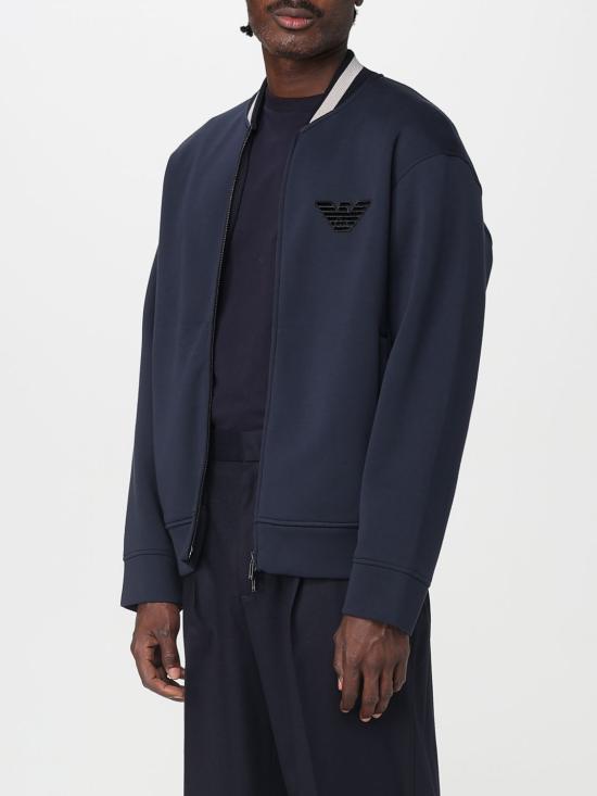 25FW 엠포리오 아르마니 봄버 자켓 EM002877AF17545 UB118 Blue - EMPORIO ARMANI