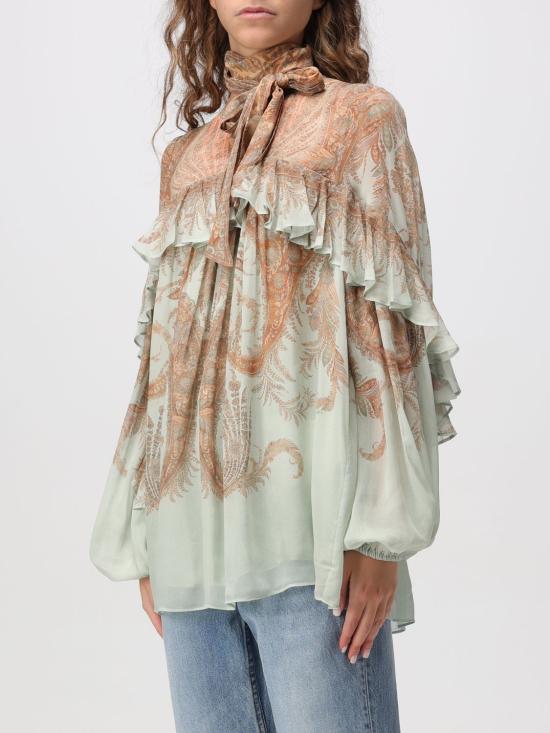 25FW 짐머만 블라우스 5181TF252 MIPAI Mint - ZIMMERMANN