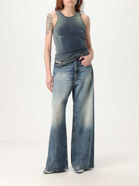 25FW 디젤 민소매 티셔츠 A191520HJBE 01 Blue - DIESEL