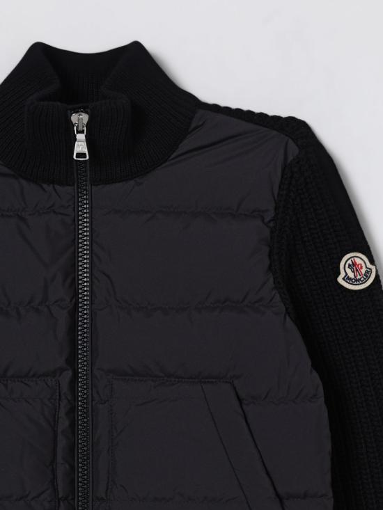 25FW [키즈] 몽클레어 풀오버 9B00008M1241 999 Black - MONCLER