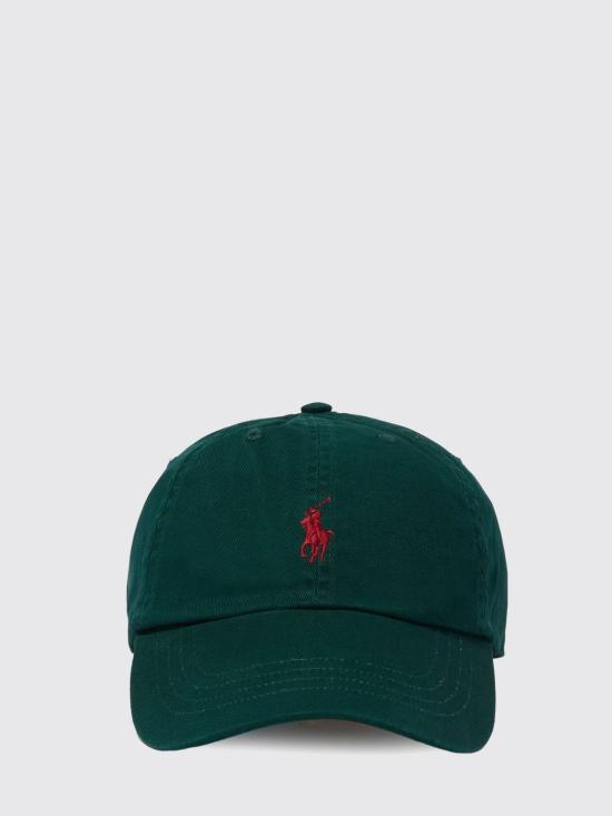 25FW 폴로 랄프로렌 포니 자수 치노 볼캡 포니 로고 자수  211912843 010 Forest Green - POLO RALPH LAUREN