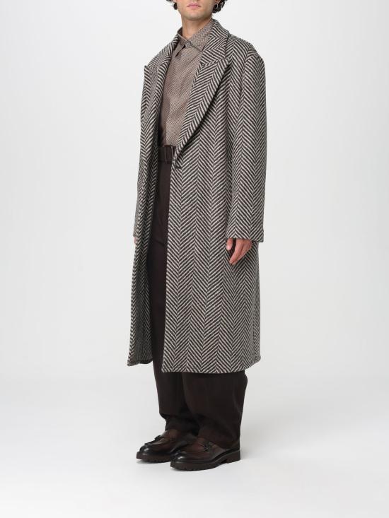 25FW 엠포리오 아르마니 코트 EM003579TE17067 F6106 Grey - EMPORIO ARMANI