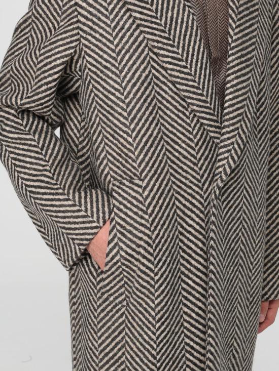 25FW 엠포리오 아르마니 코트 EM003579TE17067 F6106 Grey - EMPORIO ARMANI