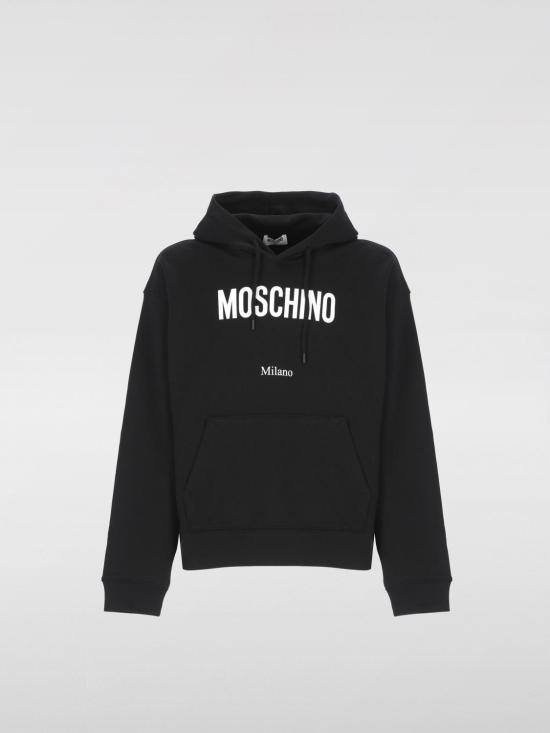 25FW 모스키노 긴팔 티셔츠 17085228 1555 Black - MOSCHINO