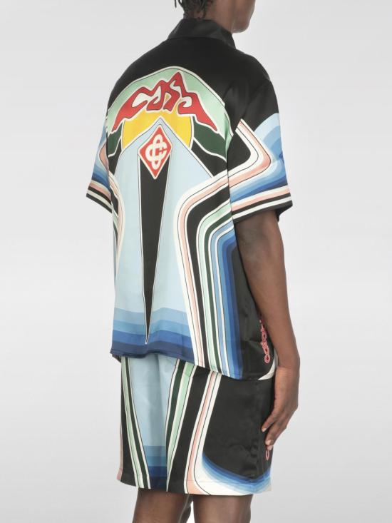 25FW 카사블랑카 셔츠 MPF25SH003 06 Black - CASABLANCA