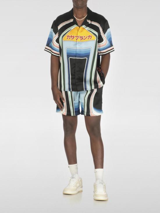 25FW 카사블랑카 셔츠 MPF25SH003 06 Black - CASABLANCA