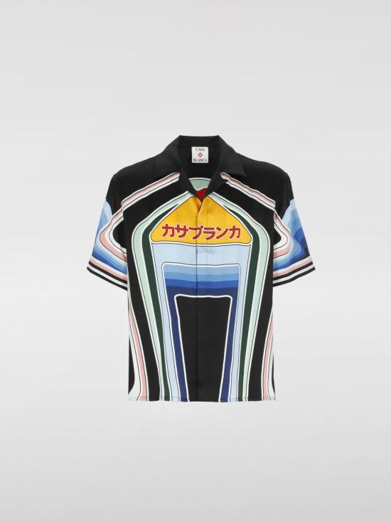 25FW 카사블랑카 셔츠 MPF25SH003 06 Black - CASABLANCA