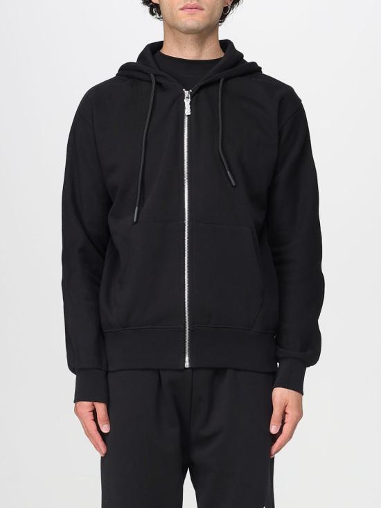 25FW 디스클레이머 긴팔 티셔츠 55106 NERO ST BIANCA Black