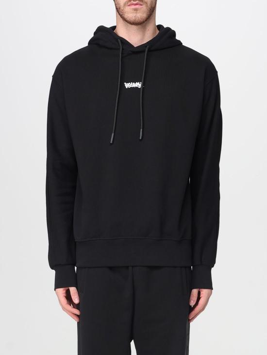 25FW 디스클레이머 긴팔 티셔츠 55100 NERO ST BIANCA Black