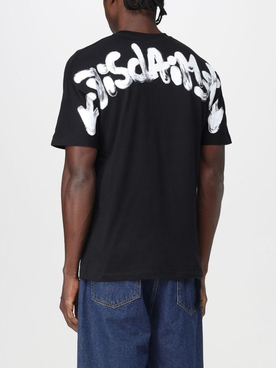 25FW 디스클레이머 반팔 티셔츠 55117 NERO ST BIANCA Black - DISCLAIMER