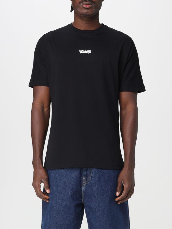 25FW 디스클레이머 반팔 티셔츠 55117 NERO ST BIANCA Black