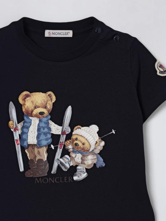 25FW [키즈] 몽클레어 티셔츠 8C0000889AUM 778 Navy - MONCLER