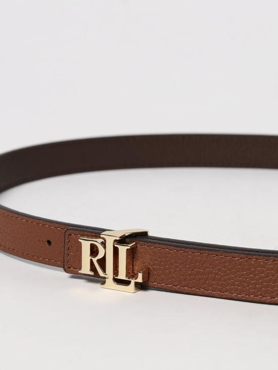 25FW 랄프 로렌 레귤러 벨트 412912038 002 Brown - RALPH LAUREN