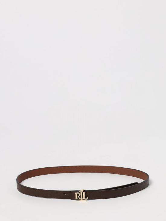 25FW 랄프 로렌 레귤러 벨트 412912038 002 Brown - RALPH LAUREN