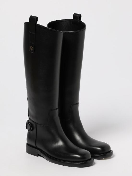 25FW 버버리 레더 카발리에 부츠 8114385 Black - BURBERRY