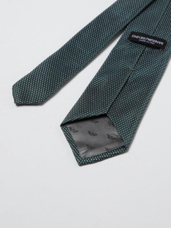 25FW 엠포리오 아르마니 넥타이 EM001344TE16524 F7048 Green - EMPORIO ARMANI