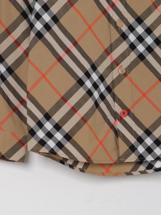 25FW [키즈] 버버리 셔츠 8088966 B9368 Beige - BURBERRY
