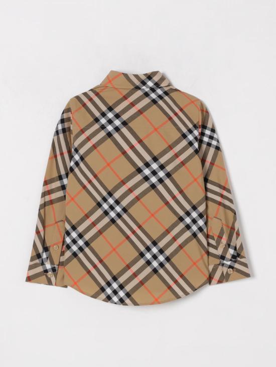 25FW [키즈] 버버리 셔츠 8088966 B9368 Beige - BURBERRY