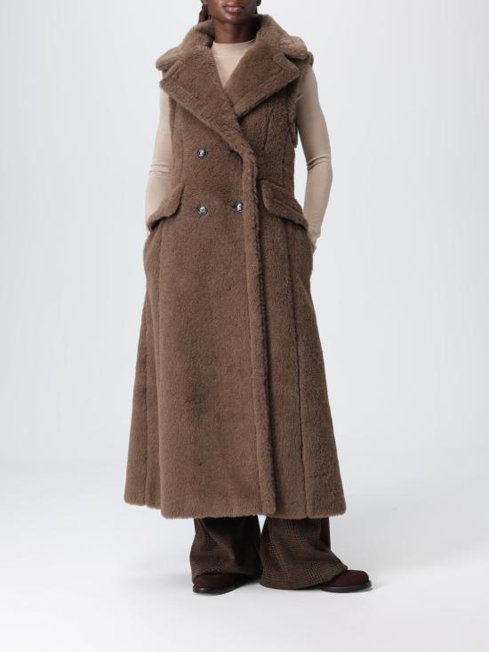 25FW 막스마라 Boario 롱 베스트 2521276223600 004 Brown - MAX MARA