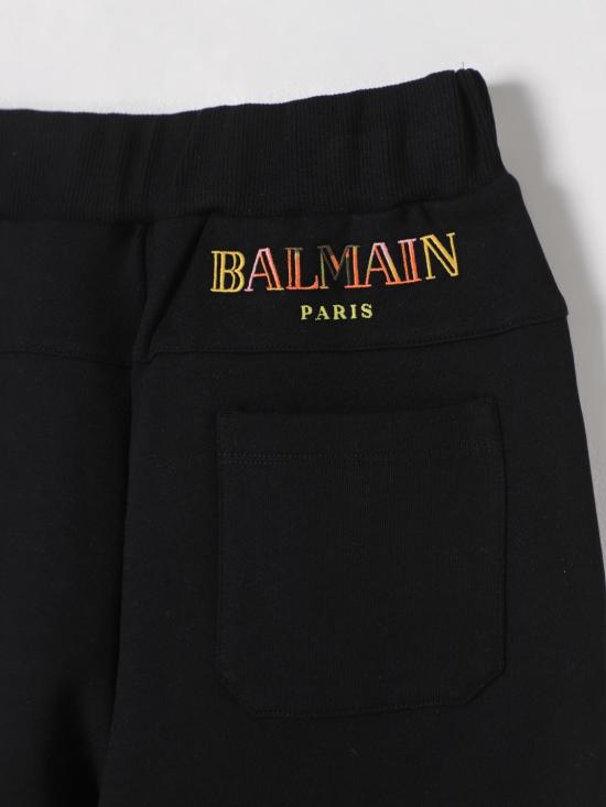 25FW [키즈] 발망 쇼츠/버뮤다 BW6R09Z0081 930MC Black - BALMAIN