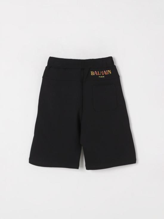 25FW [키즈] 발망 쇼츠/버뮤다 BW6R09Z0081 930MC Black - BALMAIN