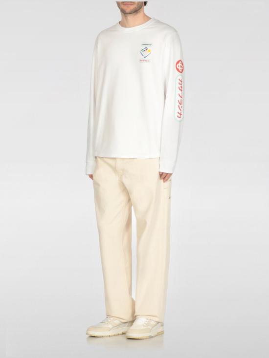 25FW 카사블랑카 반팔 티셔츠 MPF25JTP151 01 White - CASABLANCA