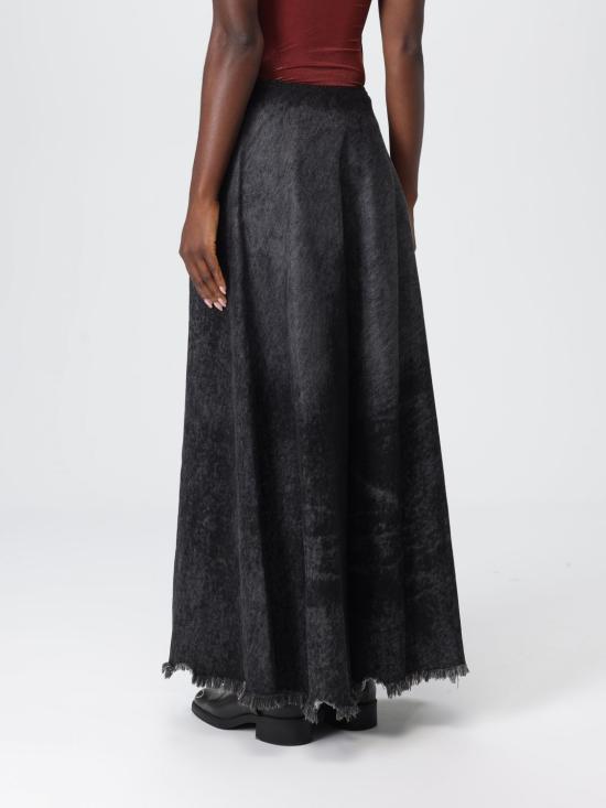 25FW 디젤 롱 스커트 A21505007DB 02 Black - DIESEL